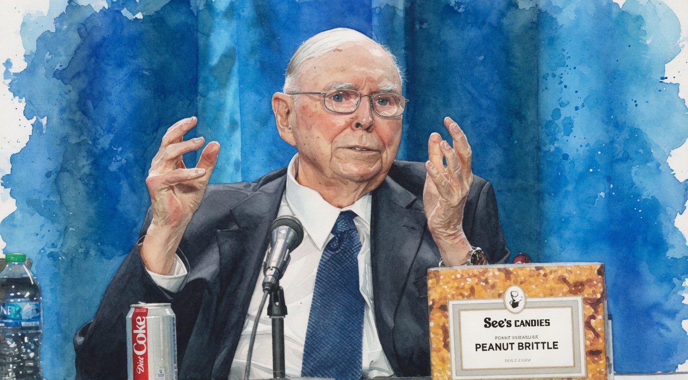 Charlie Munger gesturing